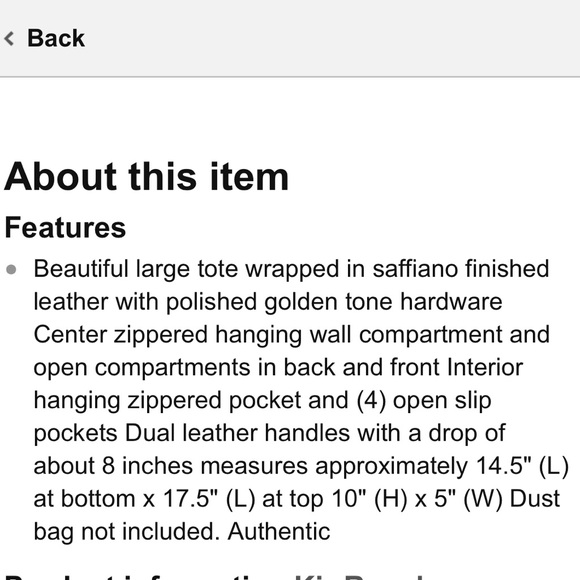 HP🇺🇸Tory Burch large Emerson buckle tote - Picture 8 of 8